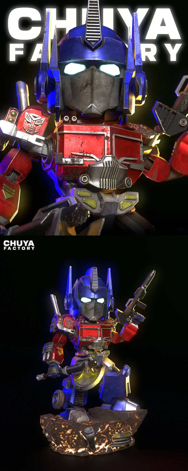 Optimus Prime STL model for 3D printing