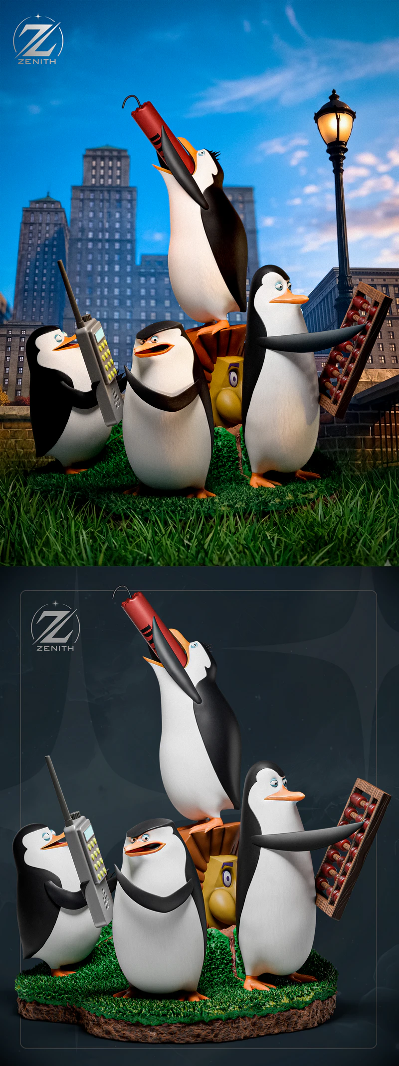 PENGUINS STL model for 3D printing