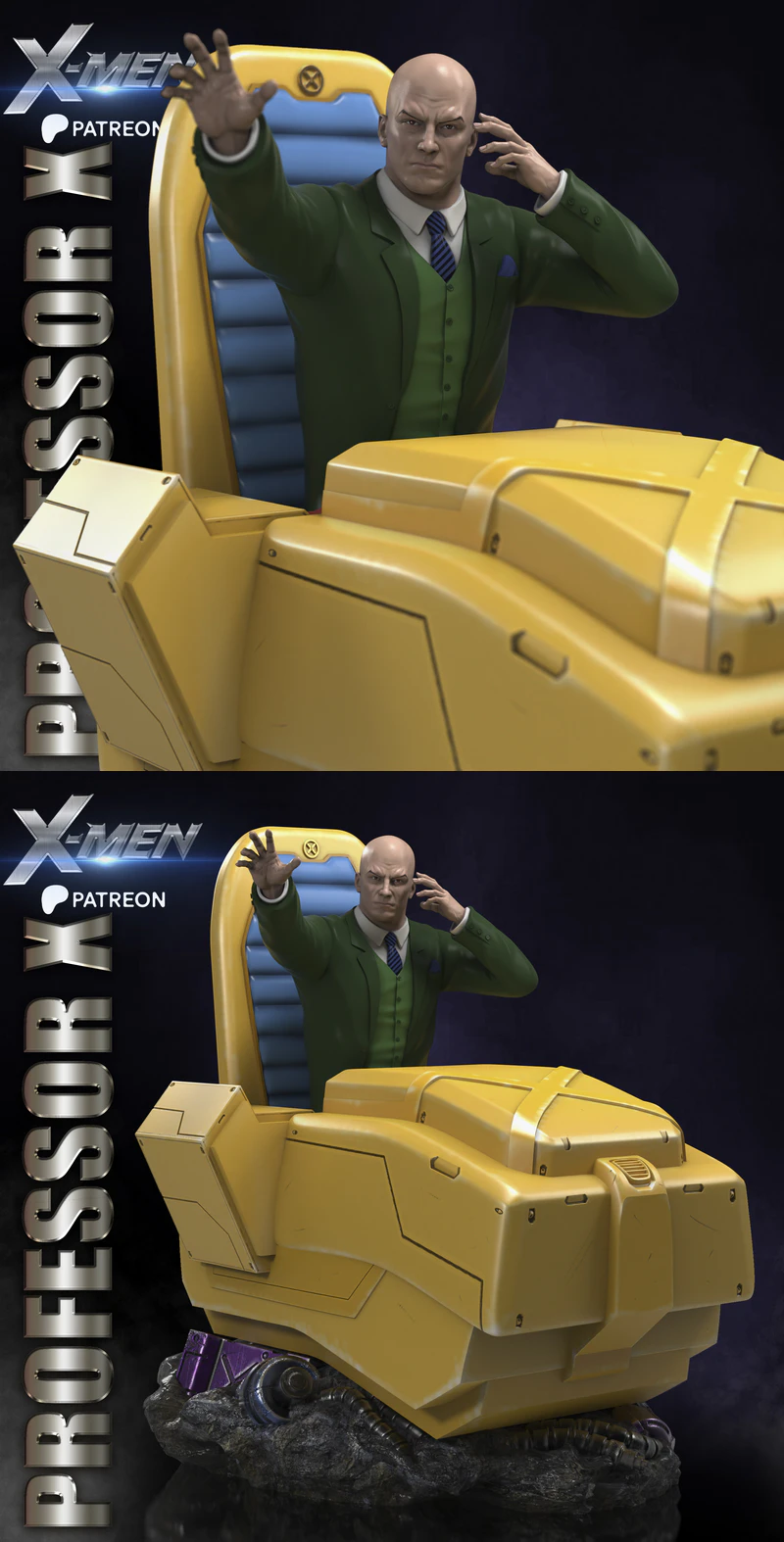 PROFESSOR X XAVIER STL model for 3D printing