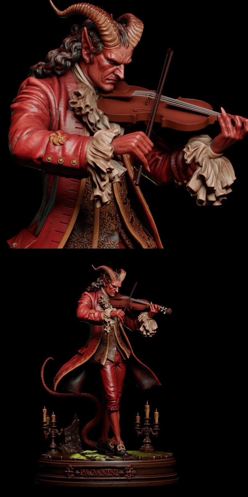 Paganini STL model for 3D printing