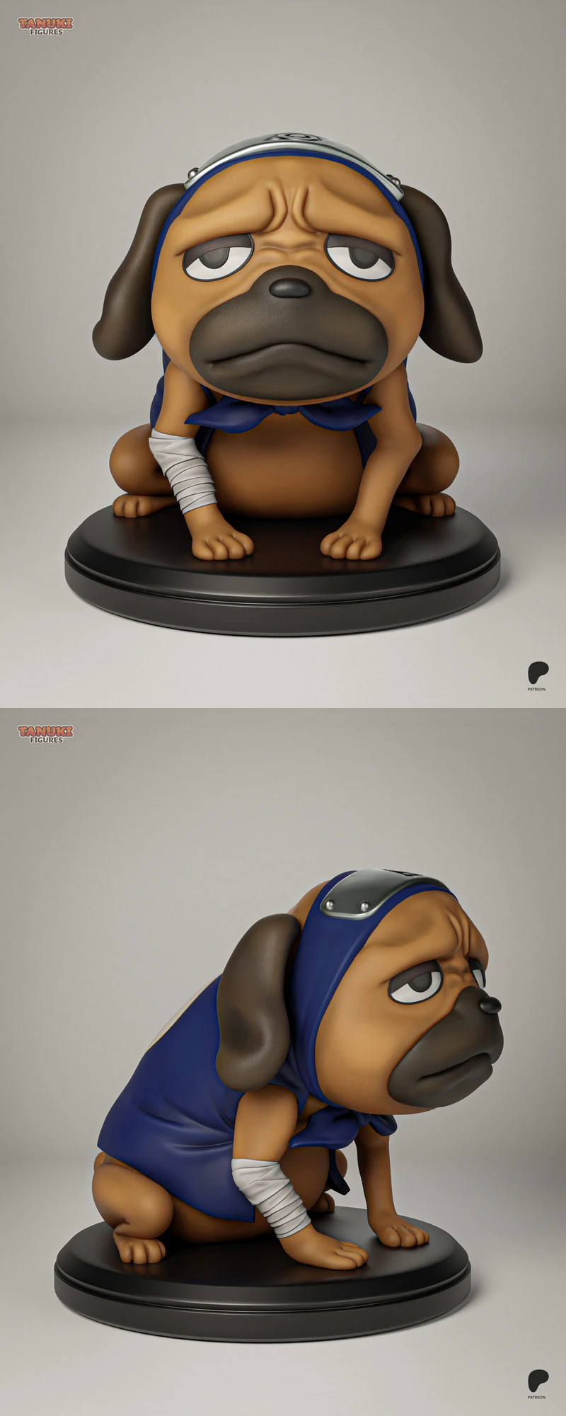Pakkun – Naruto STL model for 3D printing