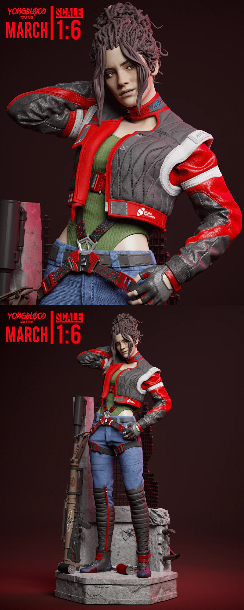 Panam Palmer – Cyberpunk 2077 STL model for 3D printing