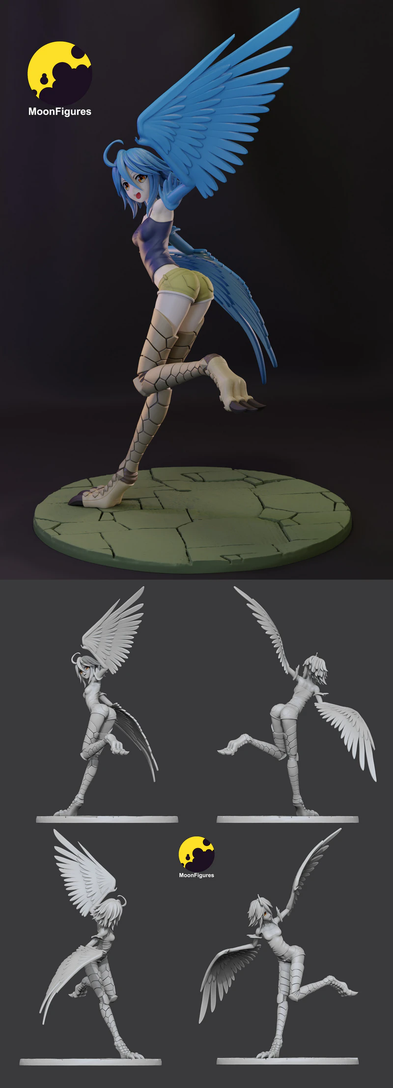 Papi Monster Musume 3D Printable Figure STL File STL model for 3D printing