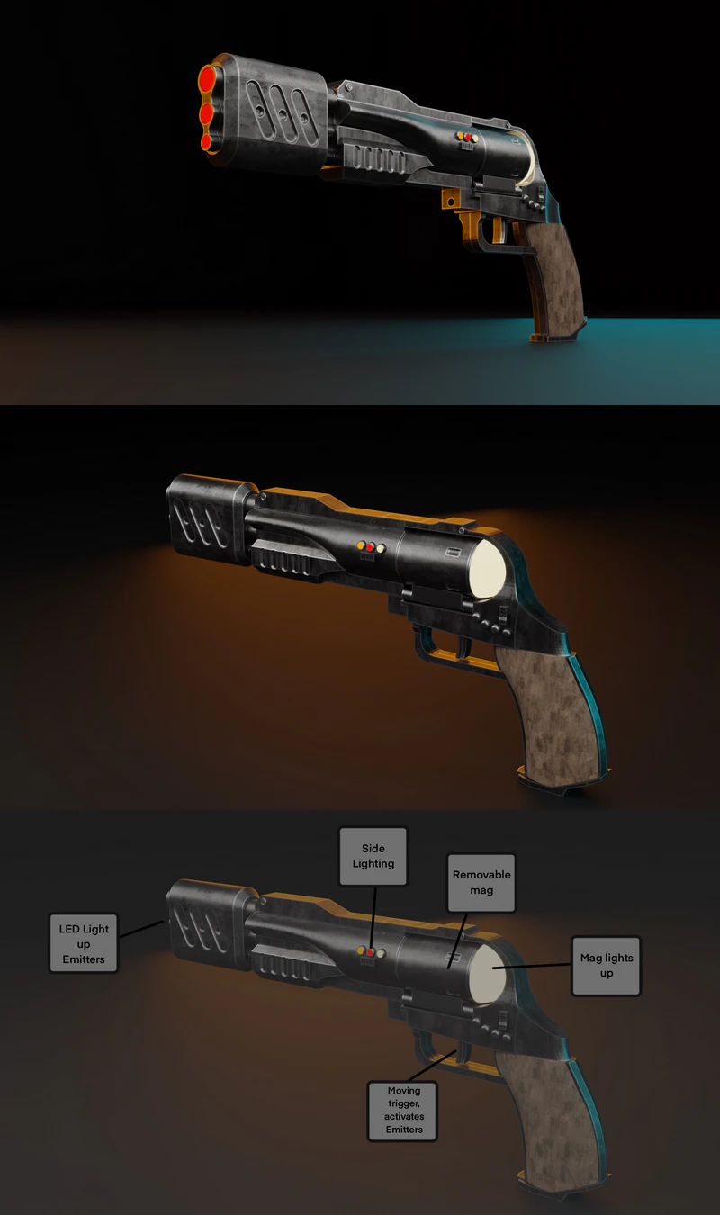 Particle Magnum 3D Printable STL File STL model for 3D printing