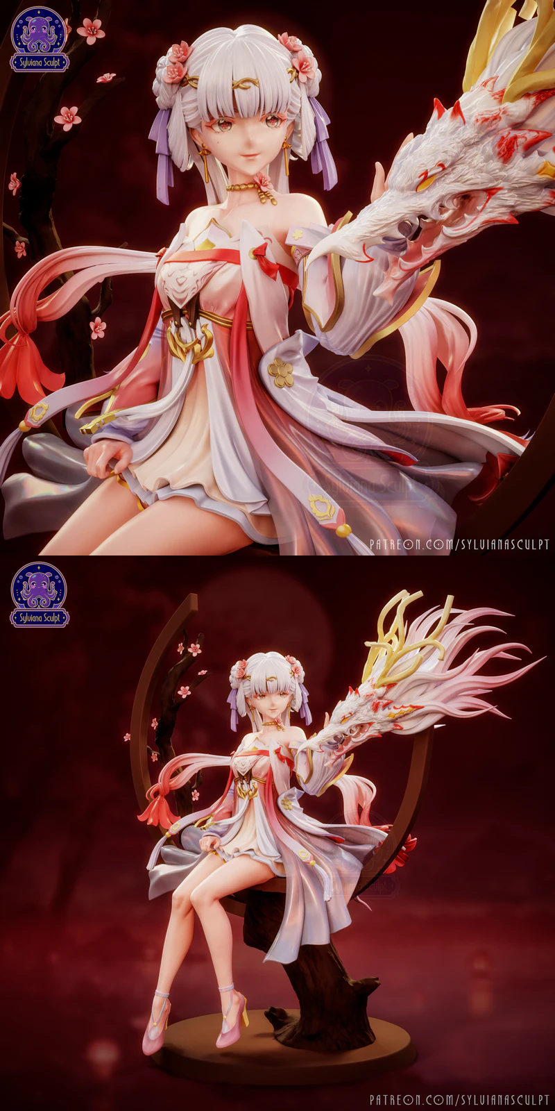 Peach Blossom Jinhsi STL Figure for 3D Printing STL model for 3D printing