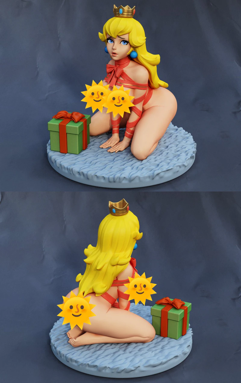 Peach Christmas Miniature STL File for 3D Printing STL model for 3D printing