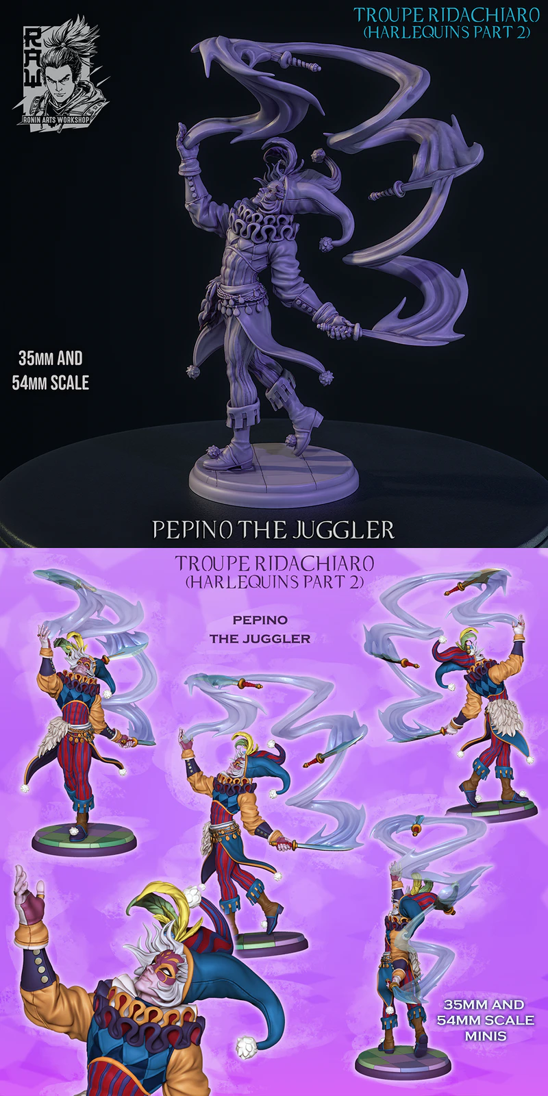 Pepino The Juggler STL model for 3D printing