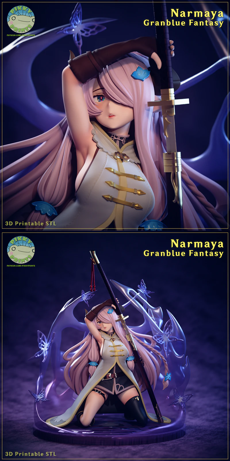 Narmaya – Granblue Fantasy STL model for 3D printing