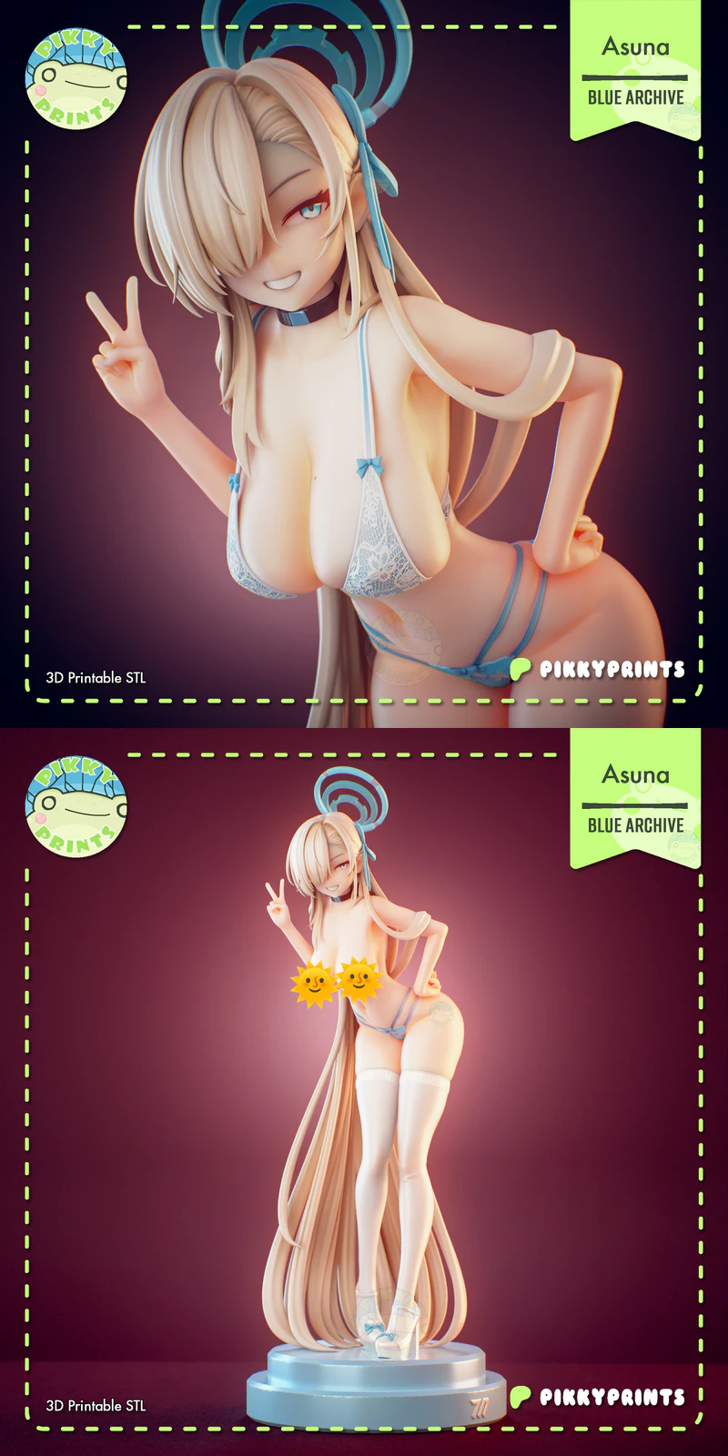 Asuna – Blue Archive STL model for 3D printing