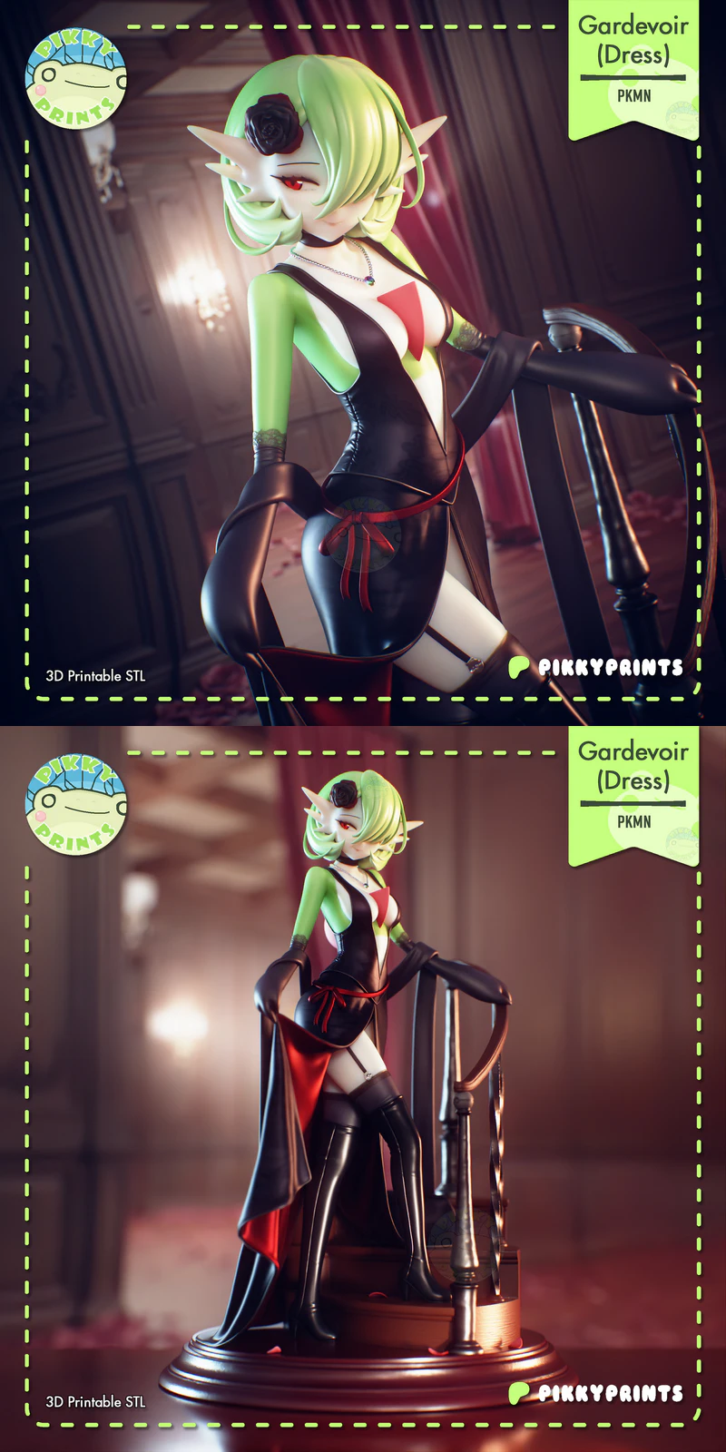Gardevoir – Pokemon STL model for 3D printing