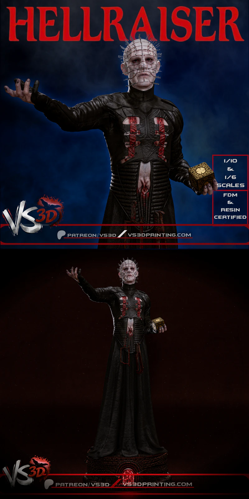 Pinhead – Hellraiser STL model for 3D printing