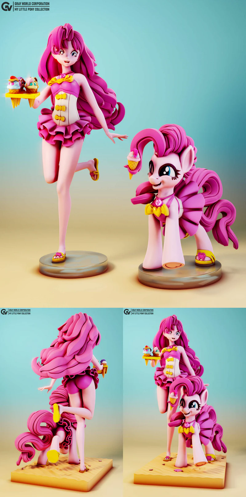 Pink Beach Sand My Little Pony STL 3D Printable Model STL model for 3D printing