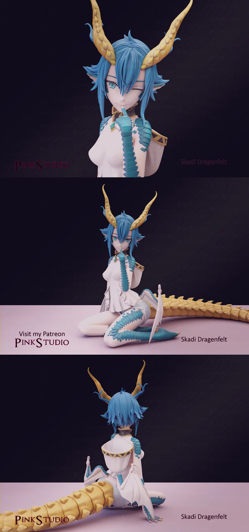Monster Girl Doctor – Skadi Dragenfelt STL model for 3D printing