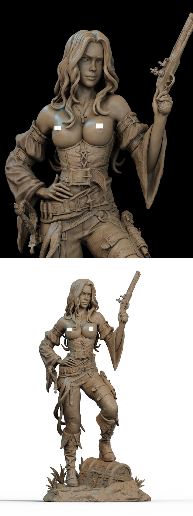 Pirate Extra Miniature STL Model STL model for 3D printing