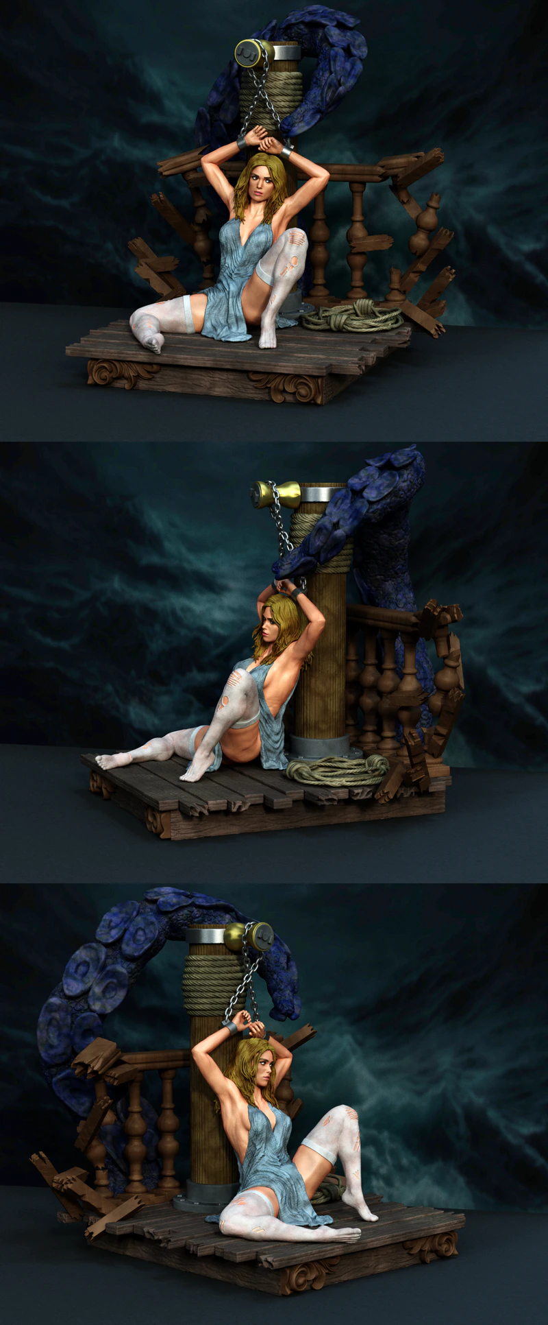 Pirates – Dark Ritual Diorama STL model for 3D printing