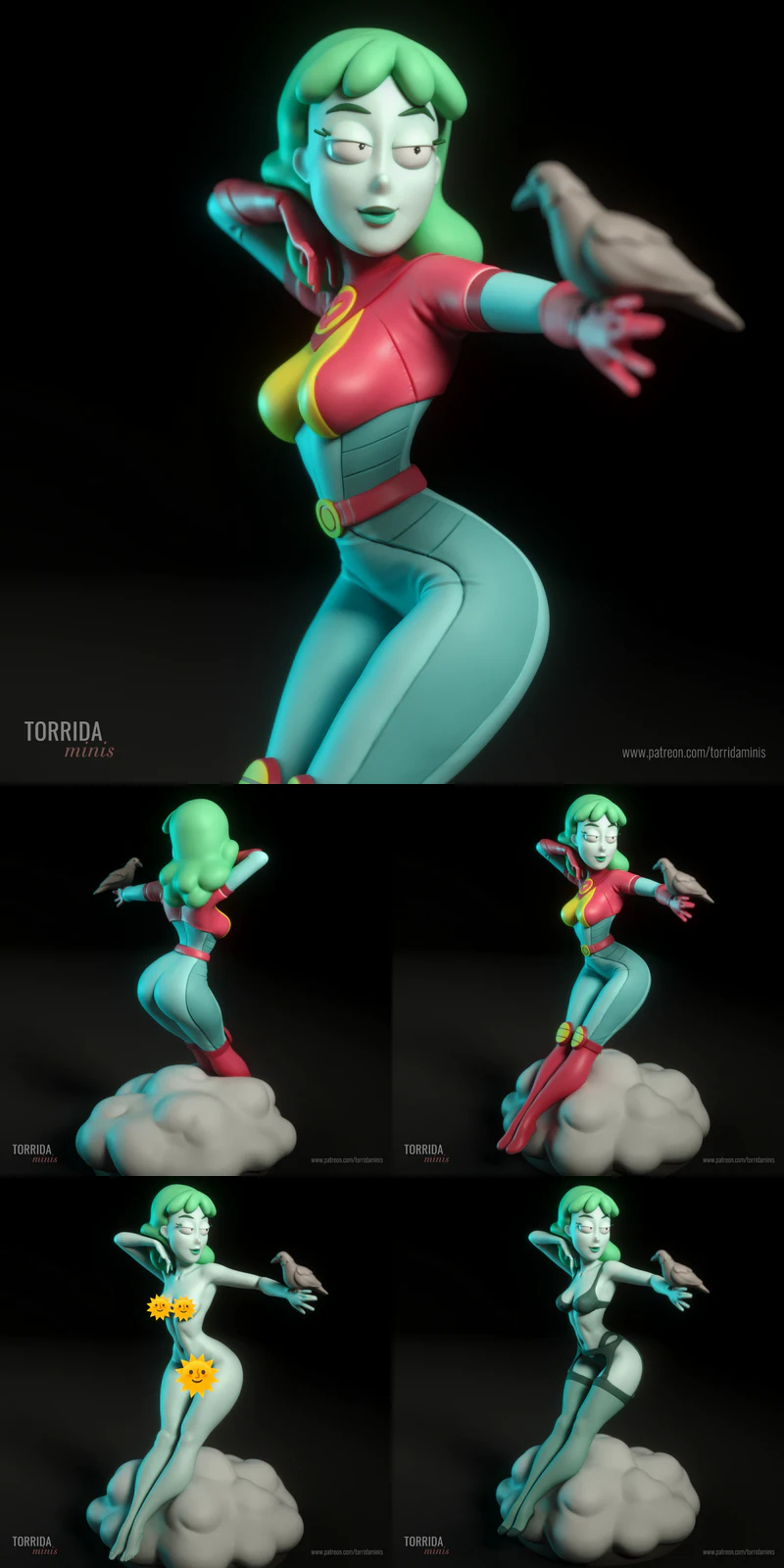 Planetina Character 3D Printable STL Model STL model for 3D printing
