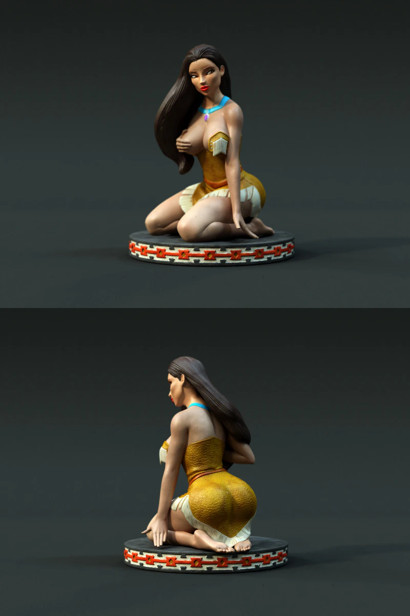 Pocahontas 3D Printable Figure STL Model STL model for 3D printing