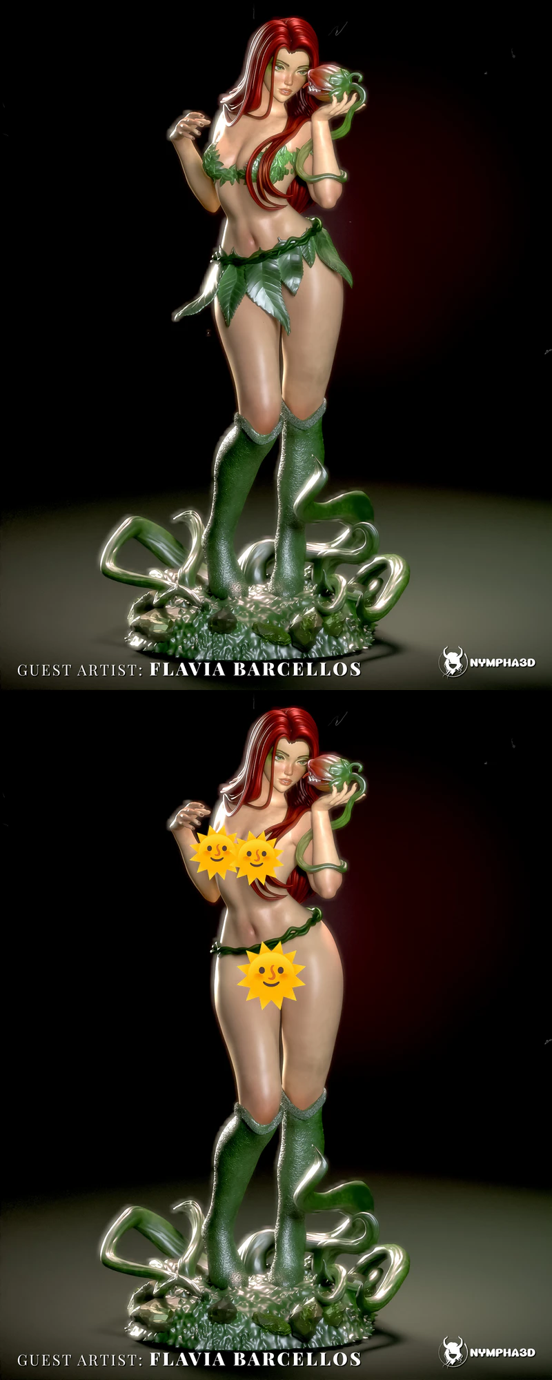 Poison Ivy 3D Printable STL Model for Resin Printing STL model for 3D printing
