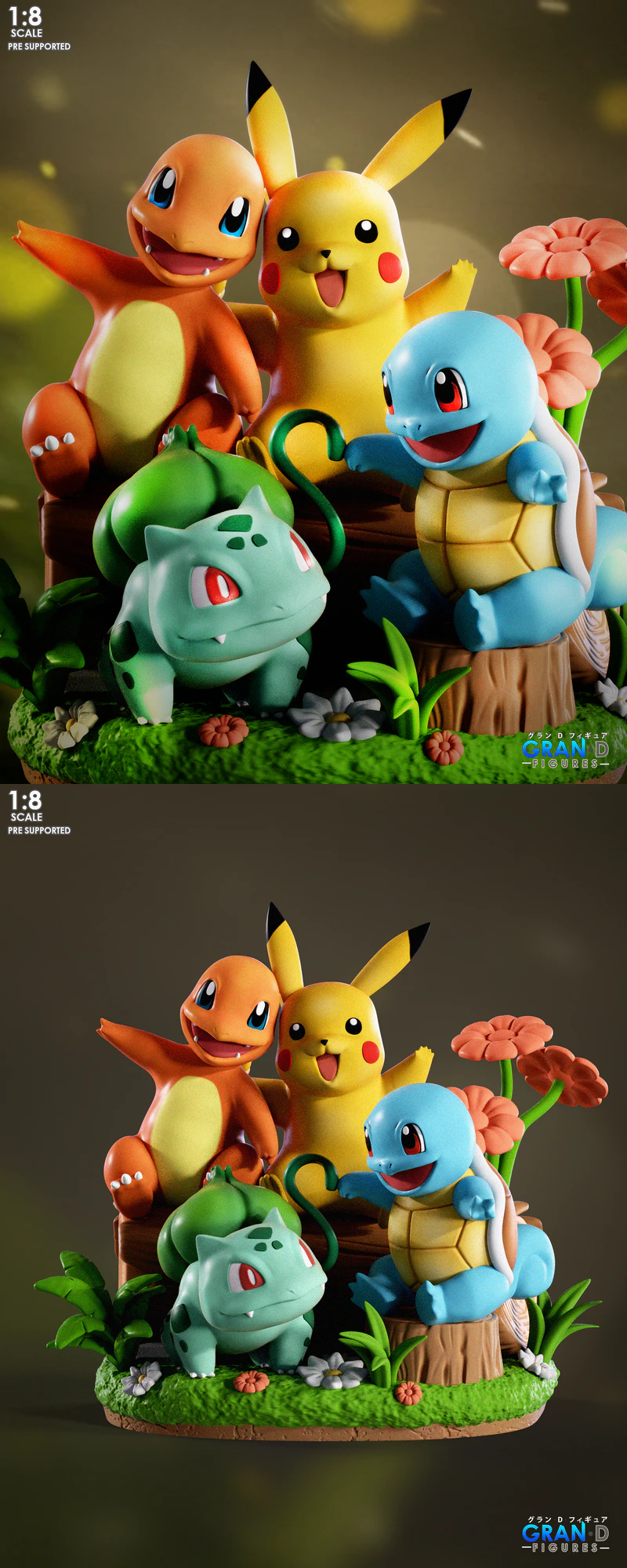Pokemon Diorama STL File for 3D Printing STL model for 3D printing