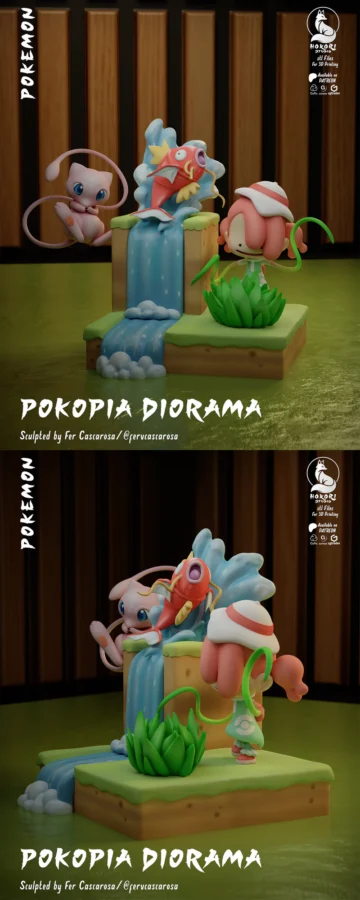 Pokopia Diorama STL model for 3D printing