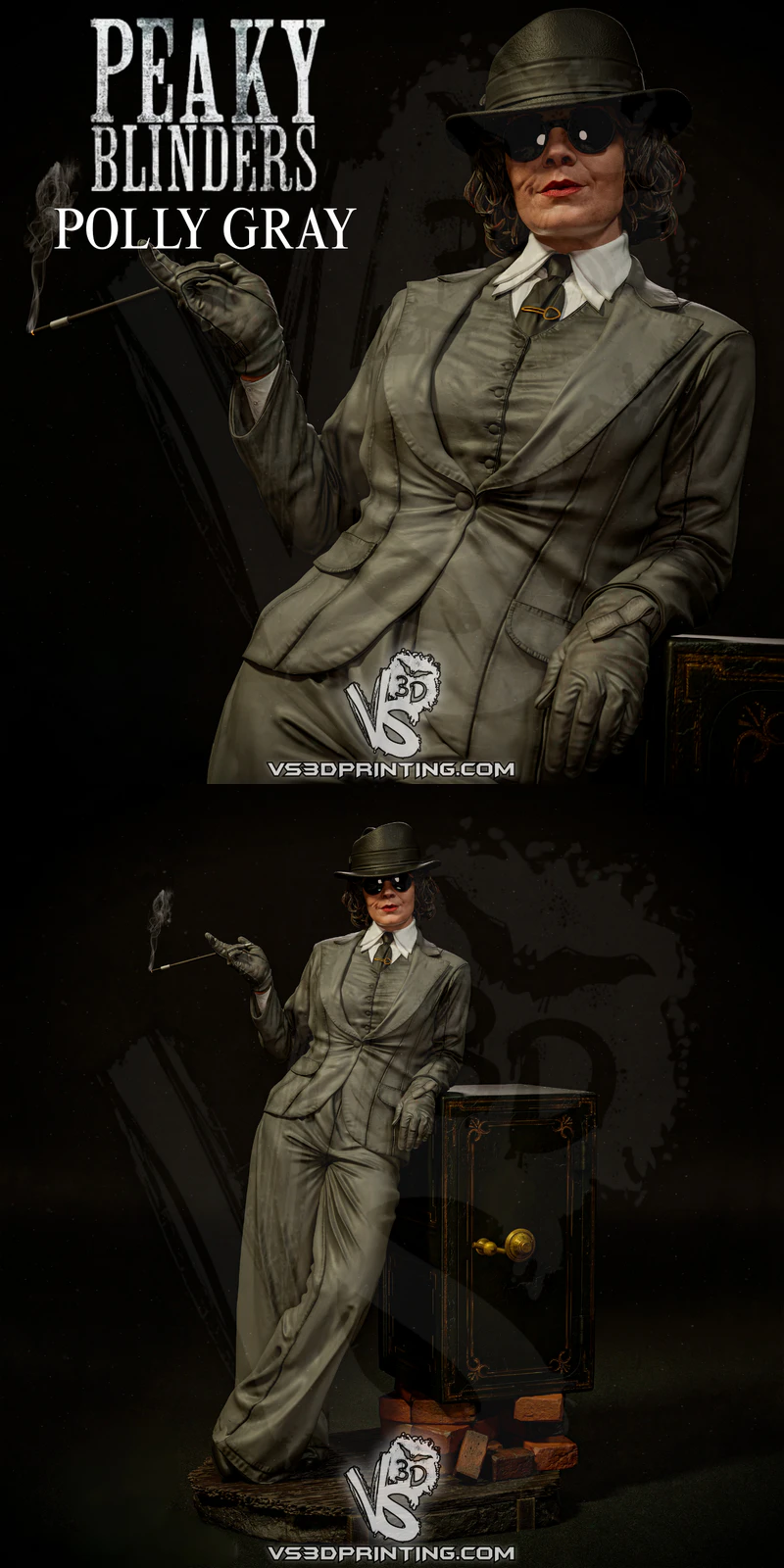 Polly Gray Peaky Blinders STL for 3D Printer STL model for 3D printing