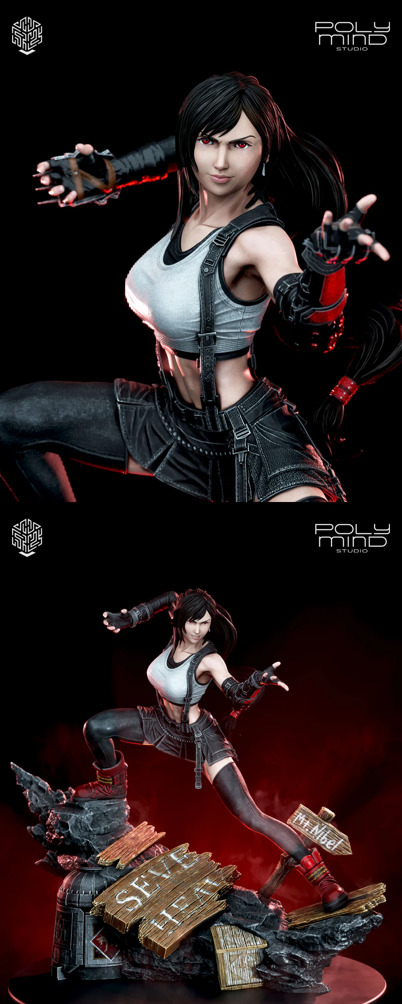 Tifa – Inspired by Classic RPG Heroines STL model for 3D printing