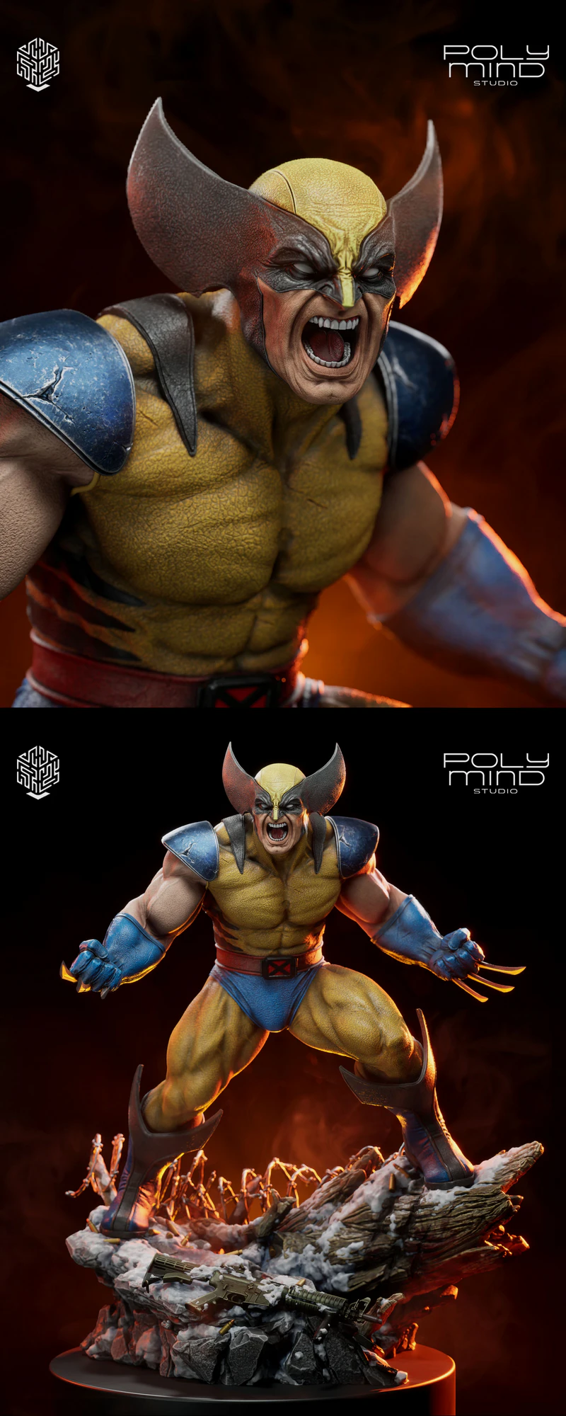 Wolverine STL model for 3D printing