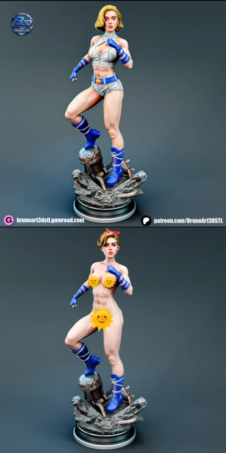 Power girl bombshells STL model for 3D printing