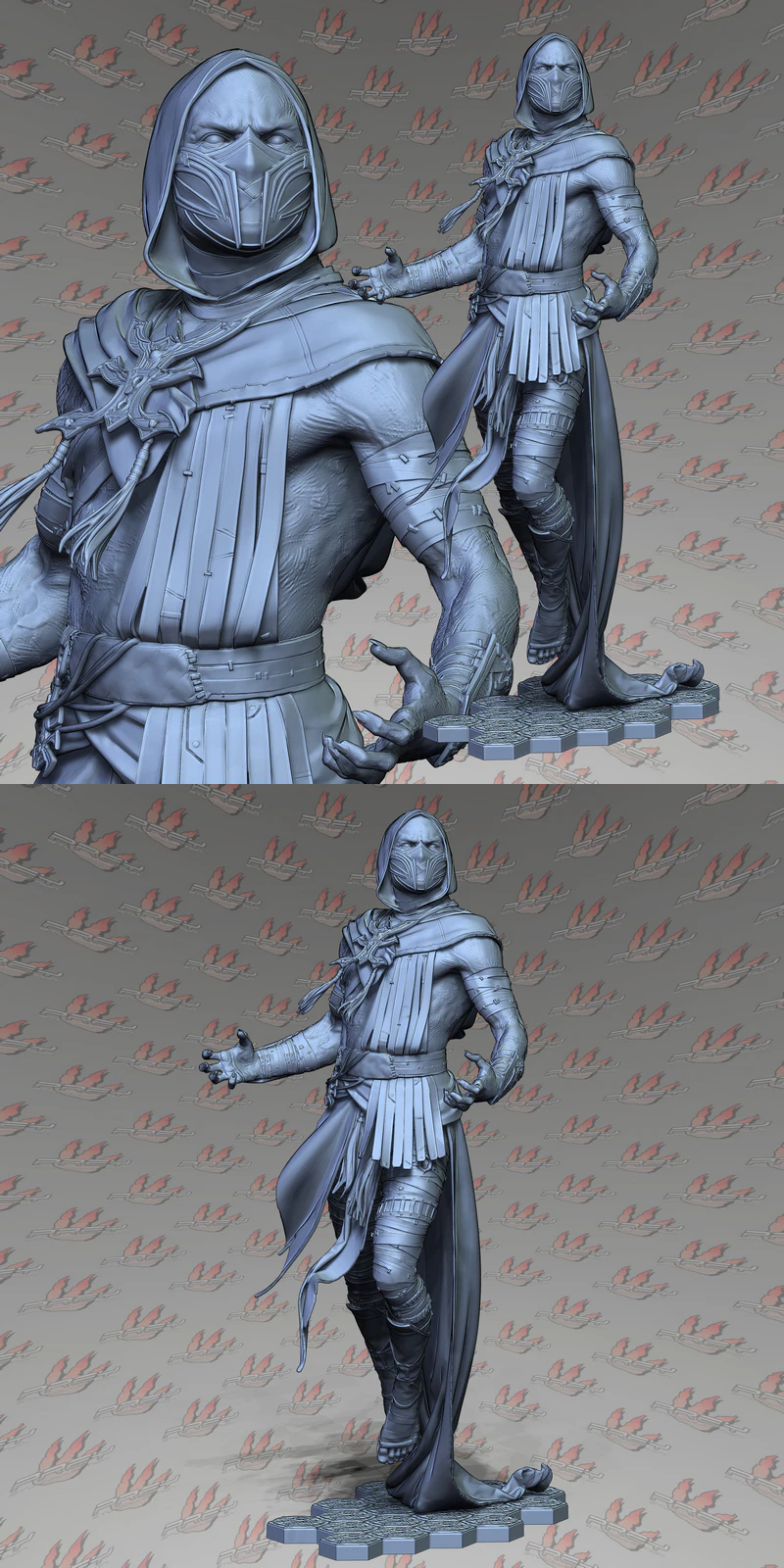 Ermac MK12 3D Printable Miniature STL File STL model for 3D printing