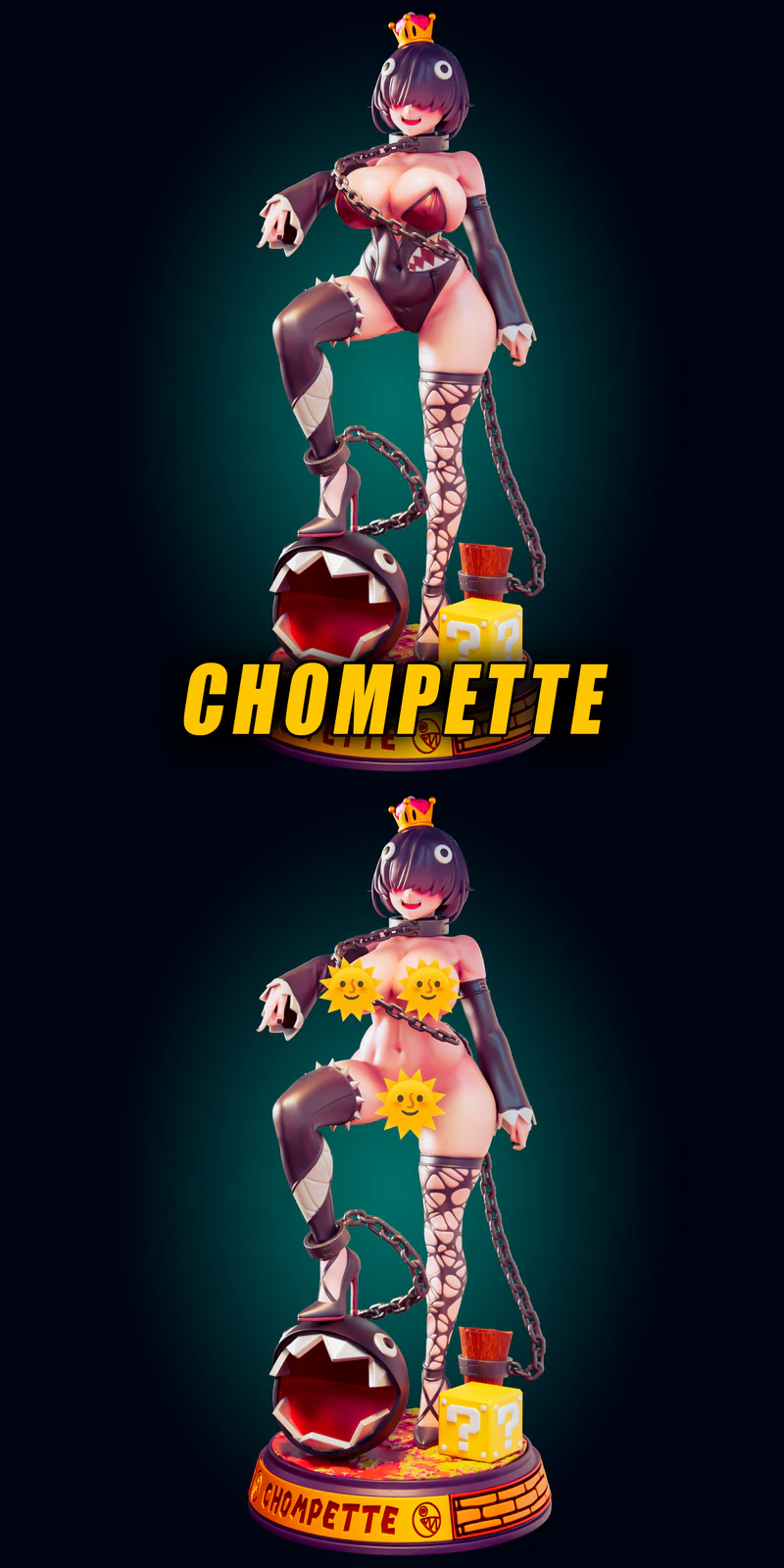 Princess Chompette Super Stacked 3D Printable STL Model STL model for 3D printing