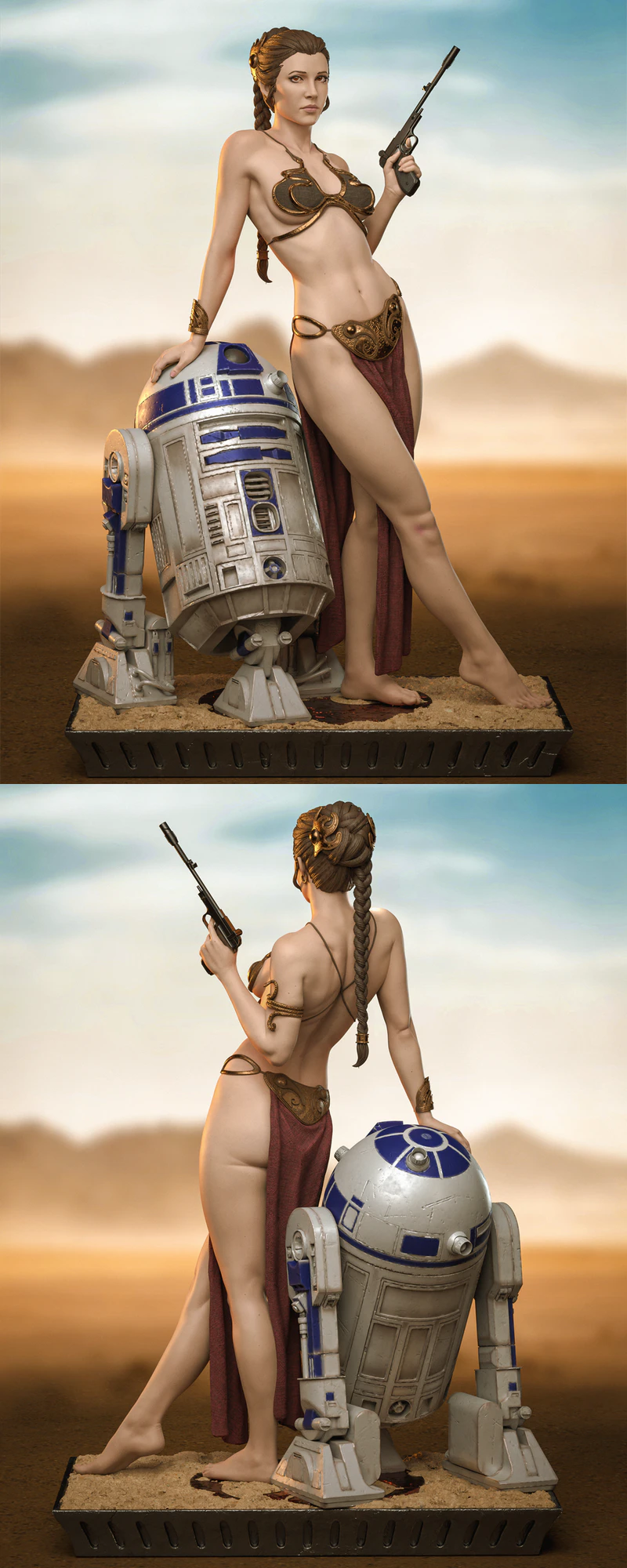 Princess Leia STL model for 3D printing