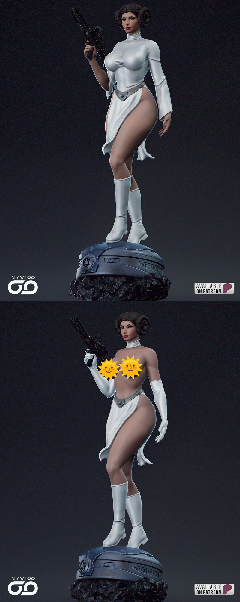 Princess Leia Miniature STL File for 3D Printer STL model for 3D printing