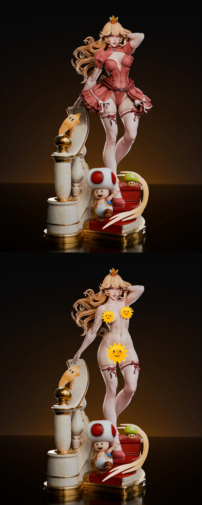 Princess Peach STL File for 3D Printing STL model for 3D printing