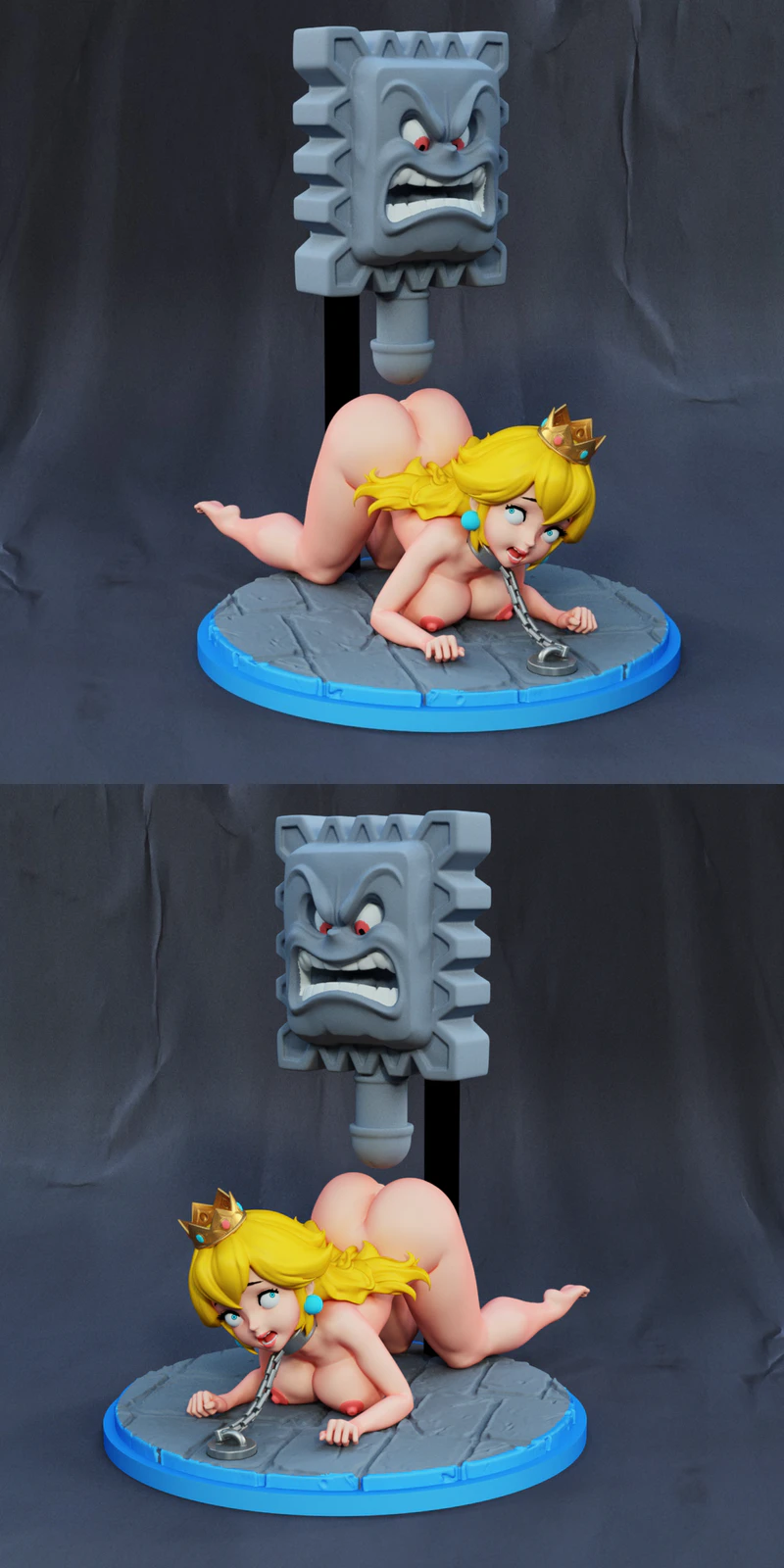 Princess Peach STL model for 3D printing