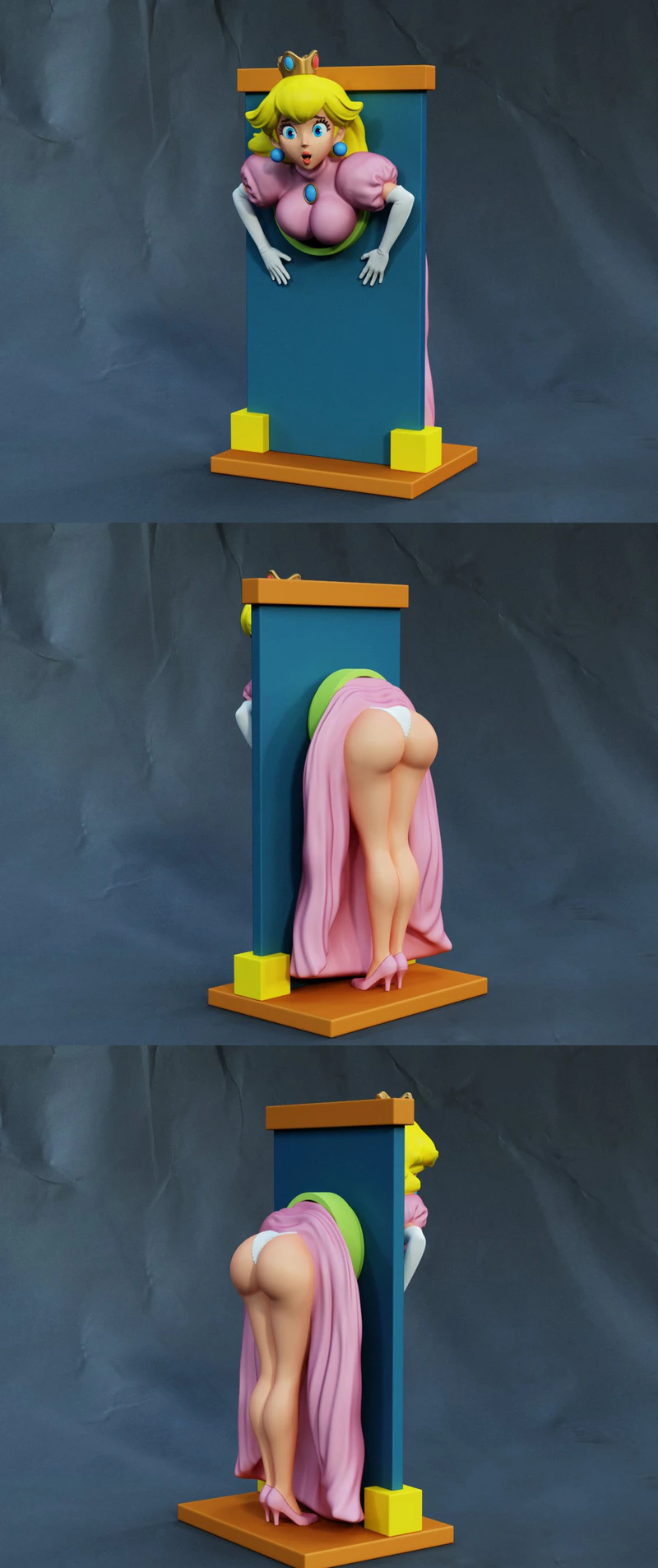 Princess Peach 3D Printable Miniature STL Model STL model for 3D printing