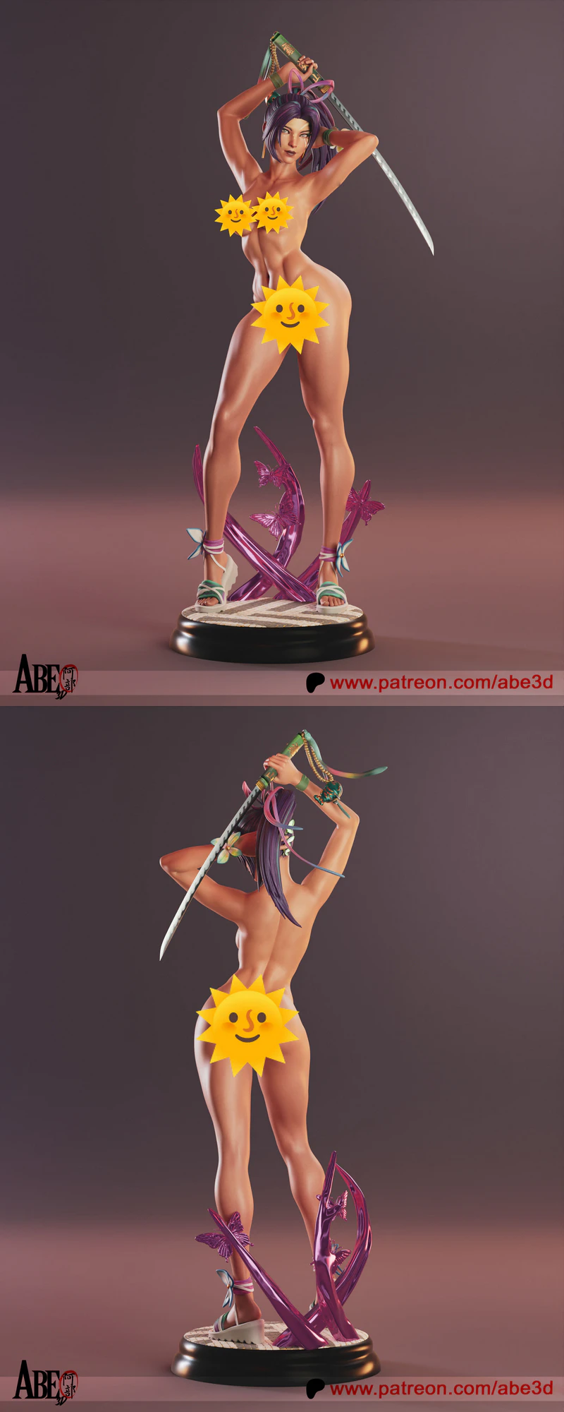 Psylocke Breezy Butterfly Extra STL File STL model for 3D printing