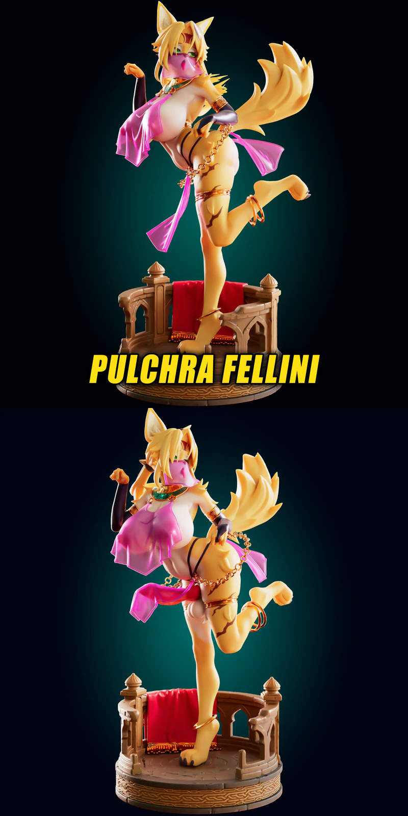 Pulchra Fellini Cat Girl Zenless Zone Zero STL model for 3D printing