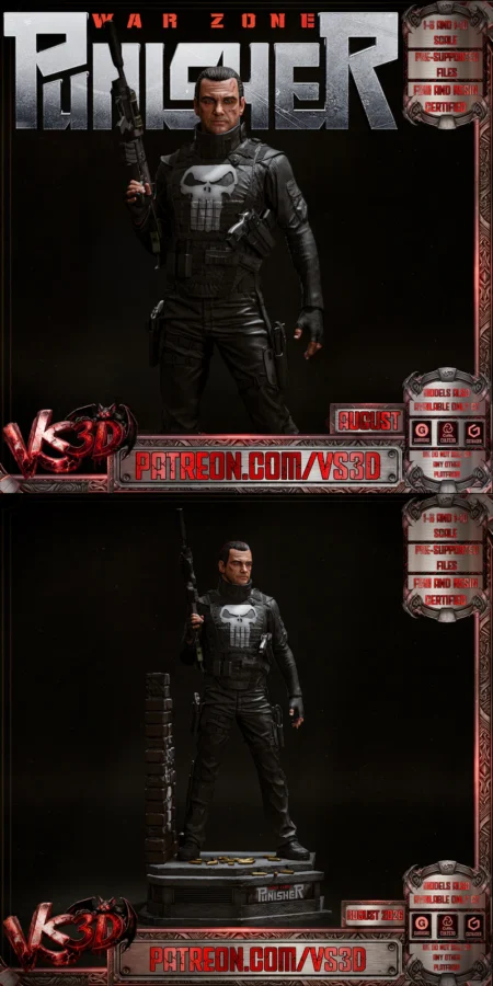 Punisher – War Zone STL model for 3D printing