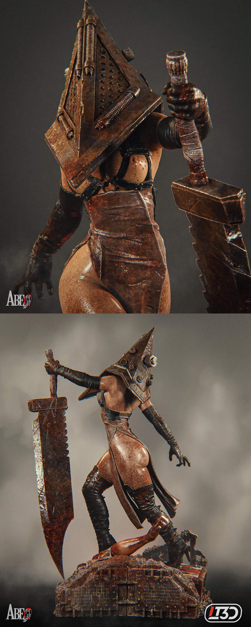 Pyramid Head Extra STL model for 3D printing