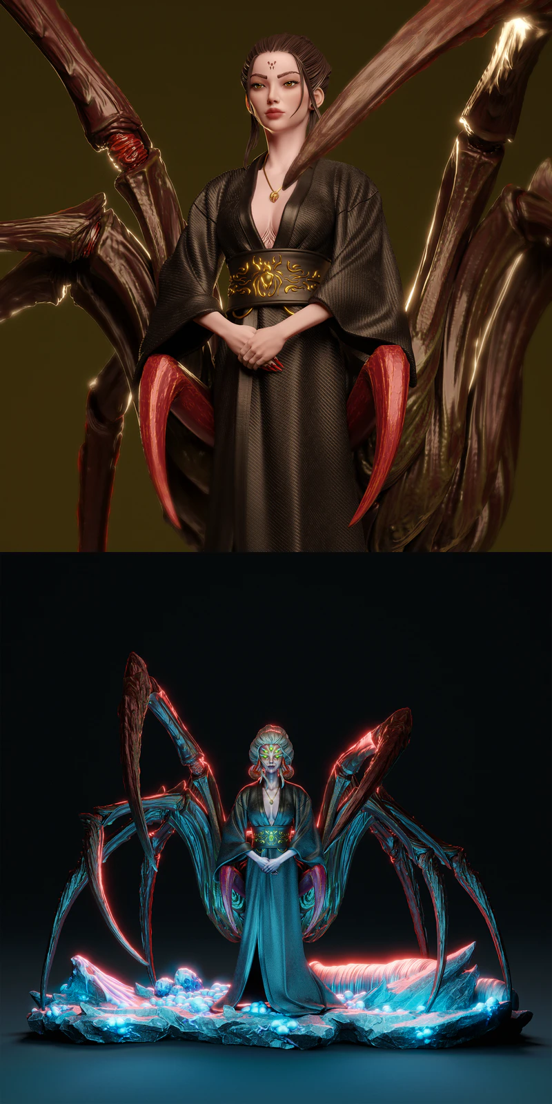 Spider Queen STL Figure for 3D Printing STL model for 3D printing