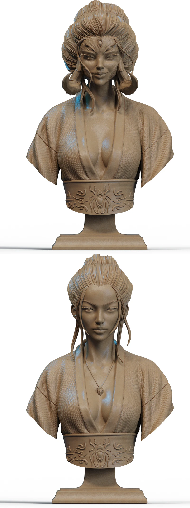 Queen Spider Bust Miniature STL File STL model for 3D printing