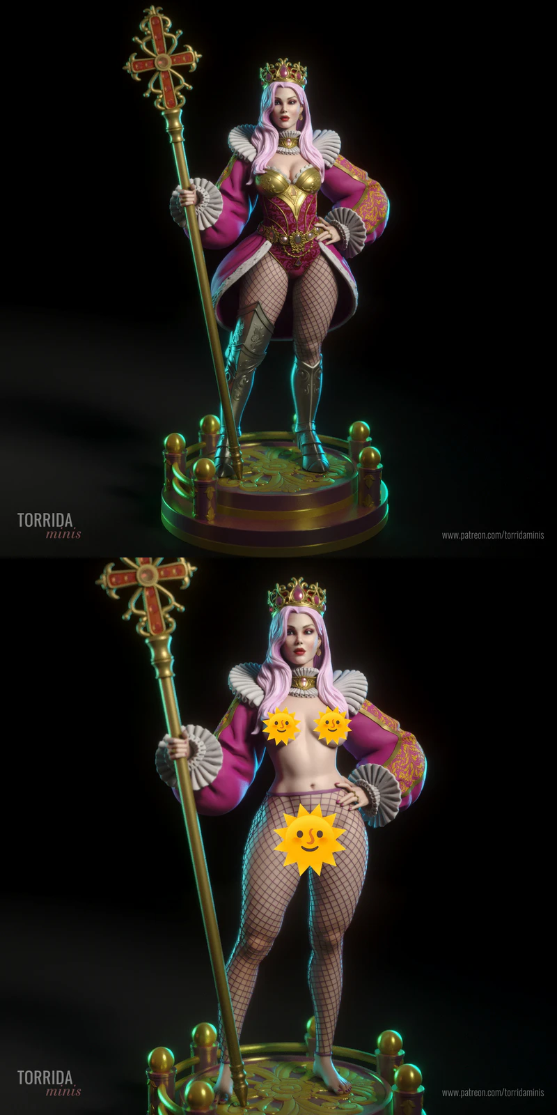 Vanessa Queen STL File for 3D Printing STL model for 3D printing