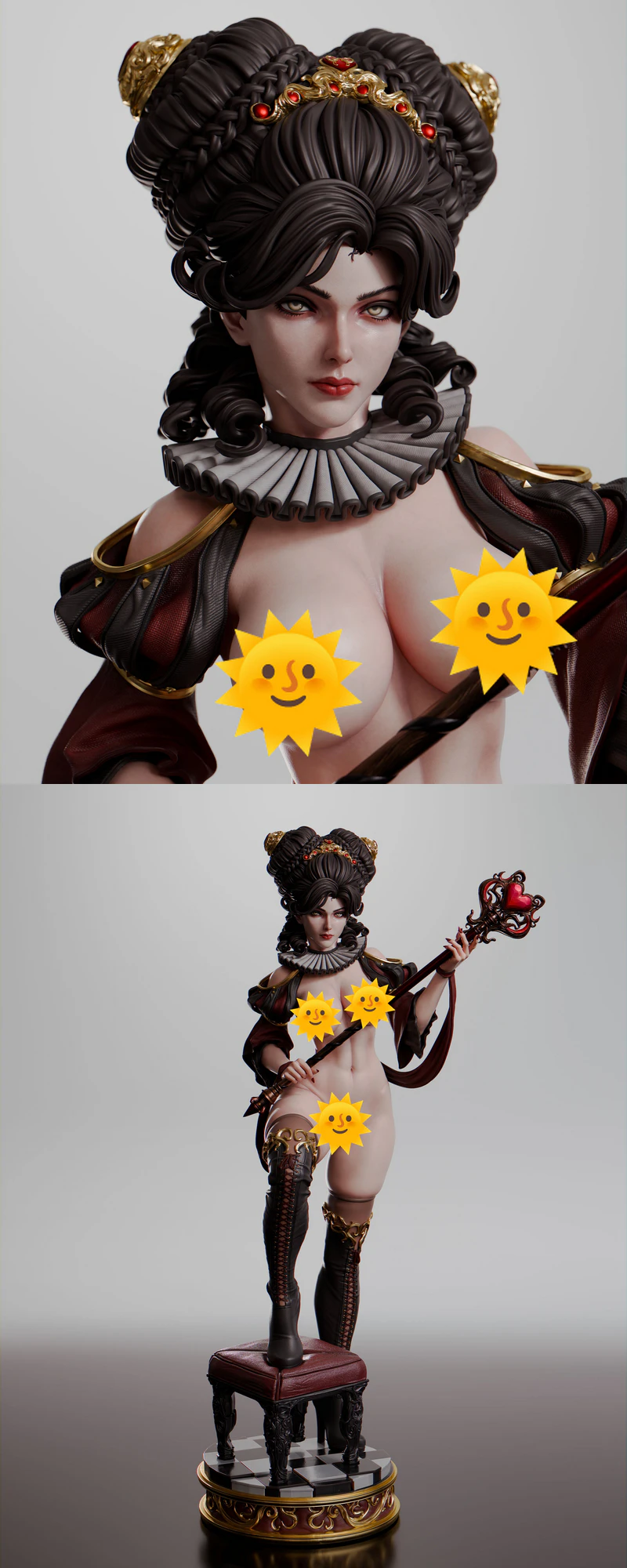 Queen of Hearts Extra 3D Printable Figure STL Model STL model for 3D printing