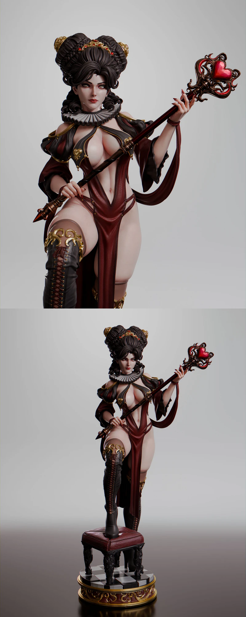Queen of Hearts STL File for 3D Printing STL model for 3D printing
