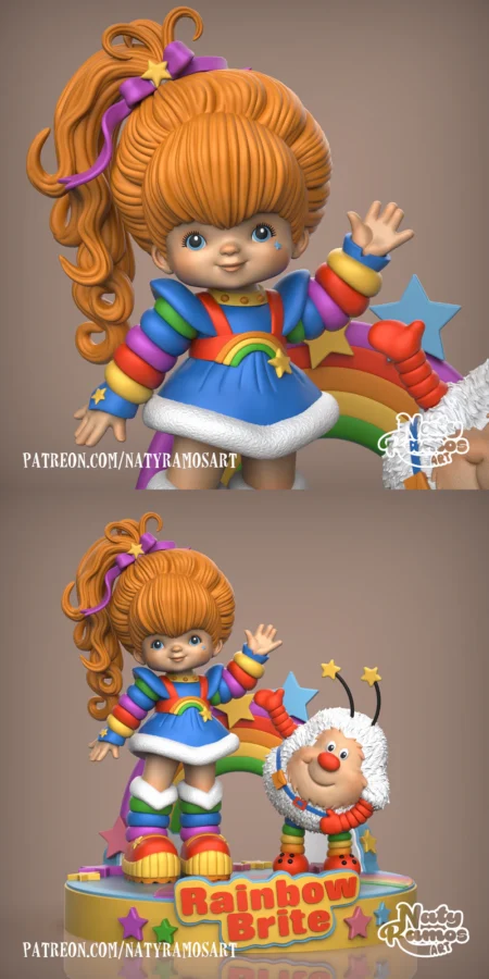 RAINBOW BRITE STL model for 3D printing