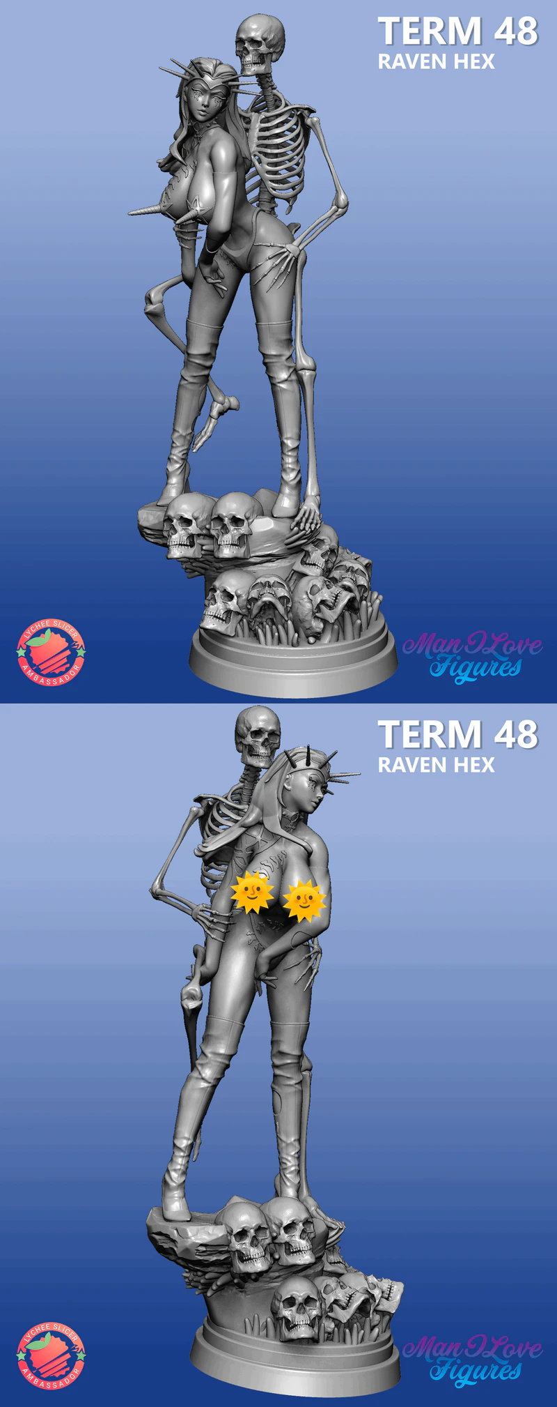 Raven Hex Fantasy Miniature STL File STL model for 3D printing