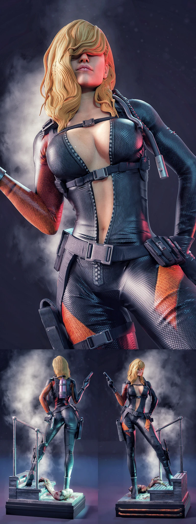 Rachel Foley – Resident Evil STL model for 3D printing