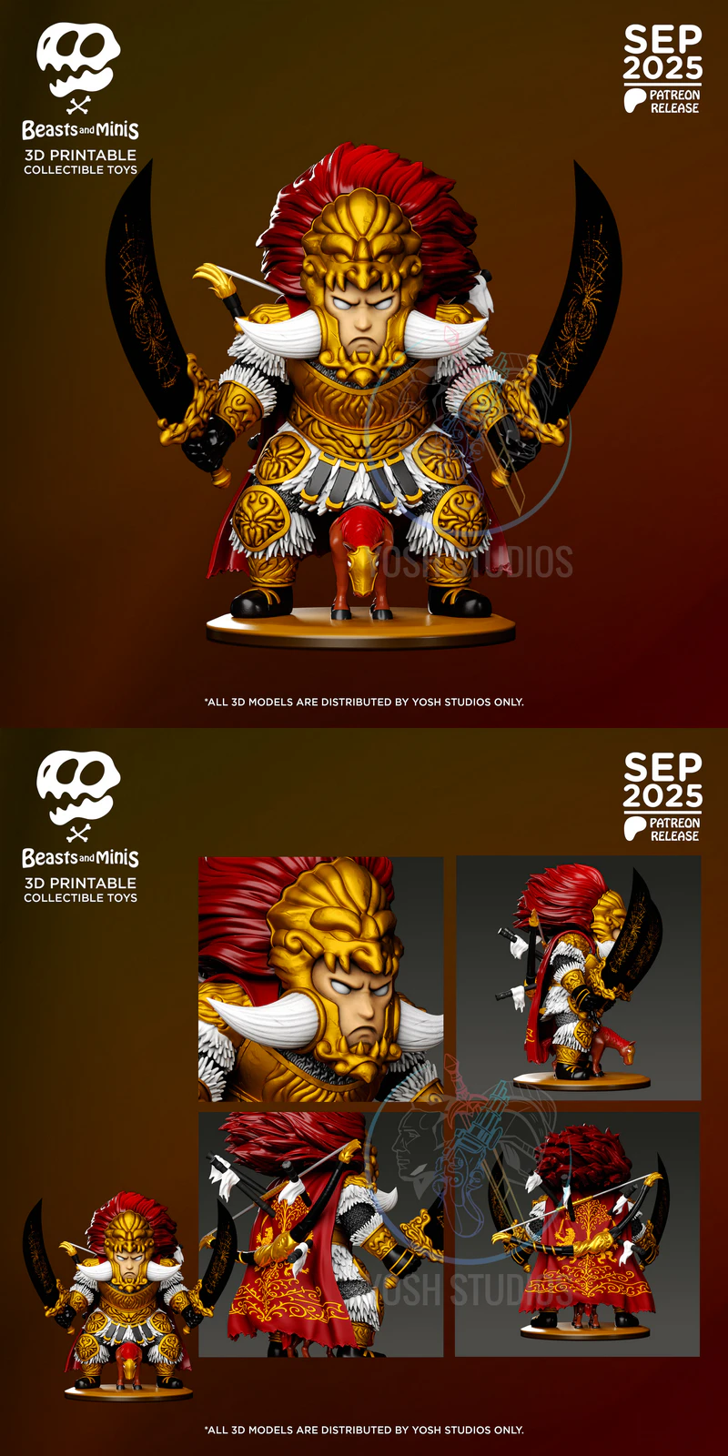 Radahn Miniature STL File for 3D Printing STL model for 3D printing