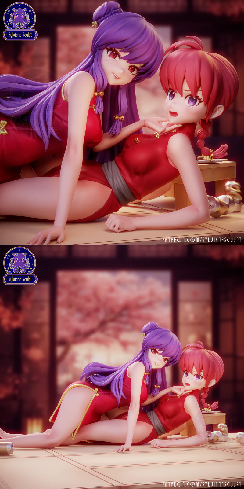 Ranma x Shampoo STL model for 3D printing