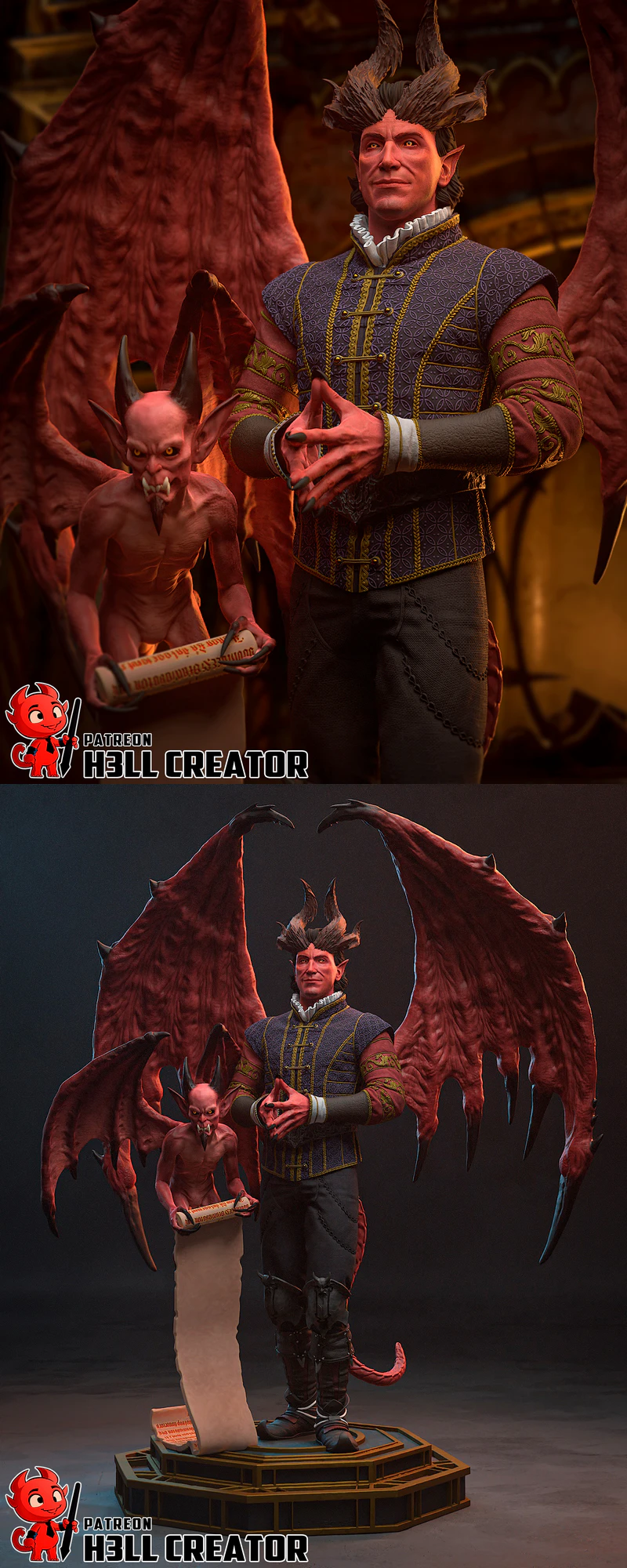 Raphael from Baldur’s Gate 3 – 3D Printable Miniature STL model for 3D printing